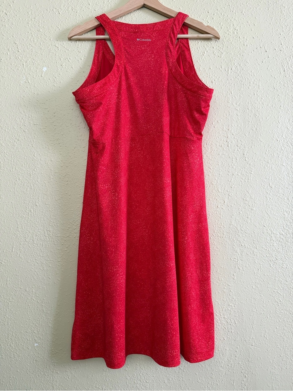 Columbia | Sleeveless Sport Dress Red Speckled Racerback - Size Medium - Picture 3 of 5